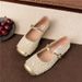 French Sequined Silver Bag Head Half Slippers Women's Spring And Summer Small Fragrant Temperament Mary Jane Single Shoes Women's Shoes_vogvips.com