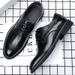 Spring New Business Casual Genuine Leather Formal Pointed Toe Middle-aged Men's Trade Single Shoes_vogvips.com