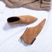 Women's Pointed Toe Flat Ankle Boots With Back Zipper - Soft Suede Casual Shoes For Autumn Winter (Black/Brown, Single-Lined/Fleece-Lined)_vogvips.com