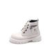 Kids' Shoes Girls Boots Autumn And Winter Children's Fashion Boots Medium And Large Children's Soft Bottom Black Leather Boots_vogvips.com