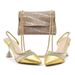 High-heeled sandals with dinner bag set Fashion design rhinestone evening bag shoes_vogvips.com