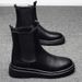European Warm Series 2025 Autumn Winter Men's High-top Martin Boots Youth Outdoor Black Cotton New Fashion Casual Shoes_vogvips.com