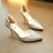 MTX Korean Style Trendy High Heels For Women 2025 Summer Autumn New Suede Stiletto Pointed Toe Internet Celebrity Fashion_vogvips.com