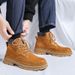 Martin Boots Men's Retro Tooling Big Head Leather Boots High Top Paratrooper Boots_vogvips.com
