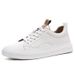 Euro Step Men's 2025 Autumn Korean Style Versatile Sports Sneakers Genuine Leather Casual White Shoes Men 1828 Trendy_vogvips.com