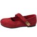 Red Retro Round-toe Shallow Flat Women, 2025 New Spring And Autumn Style, Suitable For Pairing With Skirts, French_vogvips.com