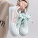 Huili WXY-N552BR Bear Pattern Sneakers For Women, 2026 Spring New Checkered White Shoes, Student Casual Shoes (Magic_vogvips.com