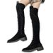 20 Autumn Winter New Style Lace-up Round Toe Over-the-Knee Long Women's Boots Large Size 43_vogvips.com