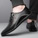 Leather Soft Sole Business Casual Slip-On Lightweight Loafers Dad Men's Shoes_vogvips.com