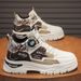 European Warm Series Shoes Autumn Winter Trendy Youth Casual Sports Sneakers Men's 2025 New White Work Martin Boots_vogvips.com