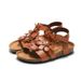 Ruizu 2025 Summer New Children's Cork Sandals Flower Girls' Slippers Baby Beach Shoes Trendy Outdoor Wear_vogvips.com