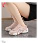 Dad Shoes Women 2026 European Shoes New Summer Breathable Single Shoes Platform Casual Sports Rhinestone Mesh Shoes Large Size_vogvips.com
