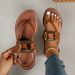 Size 36-43, 2025 Summer Vacation Flat Buckle Sandals, Women's Hollow Design Comfortable And Versatile Flip-Flops_vogvips.com