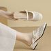 Chunky Heel Mary Jane Slippers, Women's Outdoor Wear, Hollow Out Design, Perfect For Skirts, 2026 Summer New Style Hot Selling Sandals_vogvips.com
