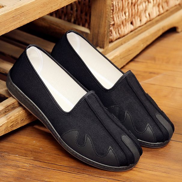 Men’s Shoes Retro Old Beijing Cloth Shoes Men's National Style Auspicious Cloud Meditation Shoes Low Top Ethnic Embroidery Lazy Shoes Sprinkle Shoes_vogvips.com