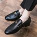 New Low-Top British Casual Leather Cross-Border Large Size 48 European And American Metal Buckle Slip-On Men's Shoes_vogvips.com