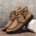 European Warm Series 2025 Autumn Winter New Zipper Martin Men's Large Size Handmade Short Outdoor Casual Non-slip Work Boots_vogvips.com