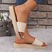 Women's Fashion Trend Anti-slip Wear Comfortable Soft Sole Lightweight Cool Mid-heel Slippers_vogvips.com