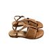 2024 new summer suede clip-toe flat Roman sandals for women genuine leather retro versatile back strap sandals_vogvips.com