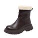 In Stock~Fleece-Lined Thickened Short Winter New Height-Increasing Martin For Women Warm Thick-Soled Snow Boots_vogvips.com