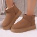 Thick Snow Boots Women's Winter Snow Boots – Retro Round-Toe Fur Lined Slip-On (3 Colors & 6 Sizes)_vogvips.com