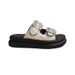 Small Fragrant Wind Thick Sole Cool Women's 2024 Summer New Casual Beach Shoes With Square Buckle And Water Diamond_vogvips.com