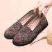 Old Beijing-style Cloth Women, Comfortable Soft Middle-aged And Elderly, Non-slip, Wear-resistant, Breathable Single_vogvips.com