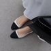 Xiaoxiangfeng 2025 New Light Mouth Colored Back Empty Baotou Sandals Flat Bottom Low Top Genuine Leather Women's Shoes_vogvips.com