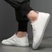 Casual Men's Shoes 2024 New Low Cut Men's Casual Shoes Breathable Leather Board Shoes Men Leather Original Designer Loafers Men_vogvips.com