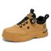 Autumn Men's Breathable Work Shoes, Trendy Versatile White Shoes For Men, Thick-Soled Casual Sneakers_vogvips.com