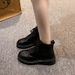 Casual Versatile Single 2024 New Model 42 Large Size Autumn Round Toe Lace-up Women's Martin Boots_vogvips.com