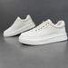 Men's High-End Leather Board Trendy Toe Layer, Cowhide, Men's Small White Shoes, Versatile, Fashionable, Thick Soled_vogvips.com