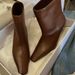 Niche Slim Boots Small Square Head Stilettos Small Bare Boots Women's Autumn And Winter Versatile Kitten Heel Short Boots Single Boots_vogvips.com