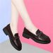 One-step-on Women's Shoes, All-matchable Black Flats_vogvips.com