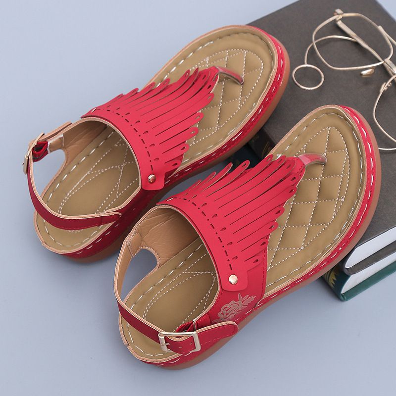 Large Size Sandals For Women Fashion Wedge Heel Flip Flops Outdoor Beach Sandals For Women_vogvips.com