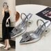 MTX Super Fairy Beautiful Sexy Pointed Toe Closed-Toe Sandals 2025 New Style One-Strap Outdoor High Heels Shoes_vogvips.com