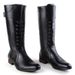 European Warm Series Leather Pointed Toe High Cowboy Long British Trendy Stage Korean Style Men's Martin Boots_vogvips.com