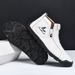 Men's Martin Boots Large Size Zipper Men's Boots Outdoor Short Boots Casual Handmade Tooling Boots_vogvips.com