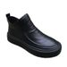 Martin Boots Men's Winter British Style Chelsea Men's Boots With Padding For Warmth, High Top Leather Boots, Trendy And Versatile Woolen Boots_vogvips.com