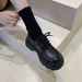 Thick-soled Small Leather Shoes, Women's New Year's Skirts, Single Shoes_vogvips.com