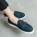 Fashion New Mens Stripe Suede Leather Designer Shoes Plaid Fashion Casual Flat Bottom Sneakers Luxury Brand Shoes Men Loafers Shoes Male_vogvips.com