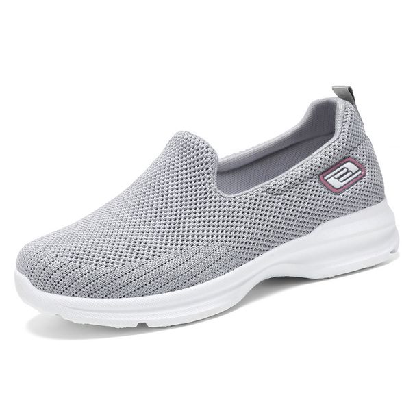 Women's shoes Breathable light comfortable casual shoes flying woven shoes_vogvips.com
