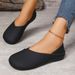 Large-size Soft Leather Single Shoes For Women, New Style For Spring And Autumn, Anti-slip, Double-wearing, Casual, Retro, One-step Slip-on Beanies_vogvips.com