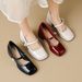 thick-soled Mary Jane Shoes For Women, French Retro Small Leather Shoes With Thick Heels For Women_vogvips.com