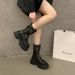 Belt Buckle Over-the-Knee For Women 2025 New British Style Thick-Soled Fashion Round-Toe Riding Boots Trendy Shoes_vogvips.com