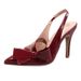 Butterfly Knot High Heel Shiny PU Elegant Sexy Pointed Toe Wedding Banquet Back Strap Sandals For Women European And_vogvips.com