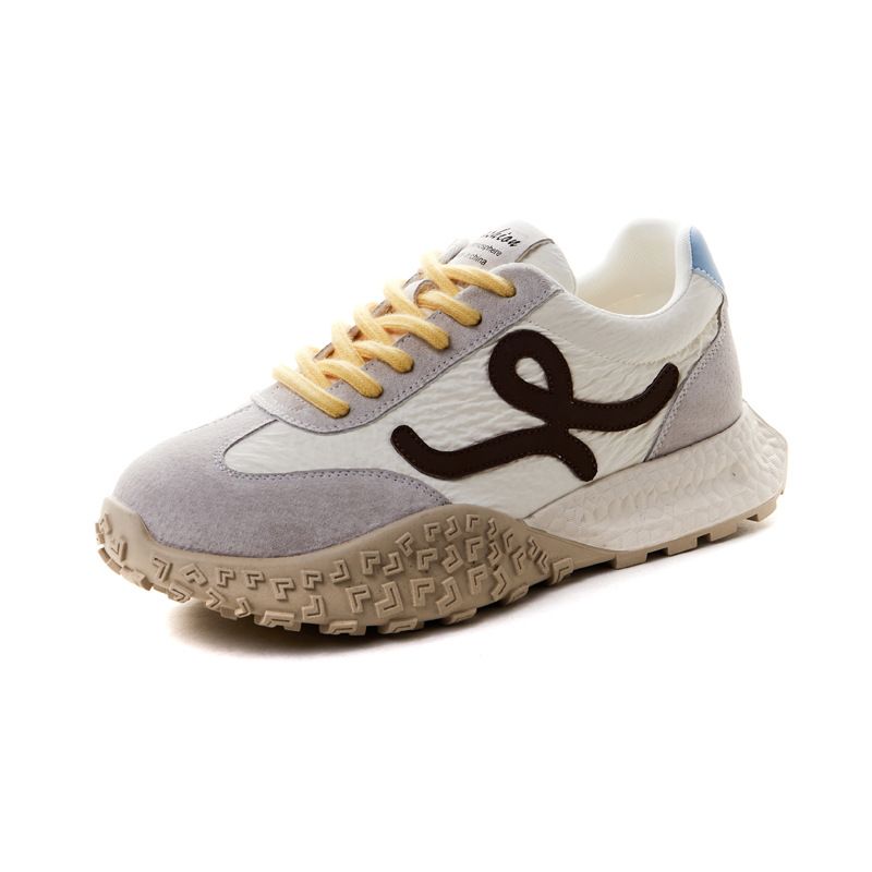 2025 Spring Bestseller: Lace-Up Comfortable German Army Trainers, Thick-Soled Color-Blocked Sports Casual Shoes, Women's_vogvips.com