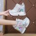 Jiajia 2024 Spring Autumn Winter Korean Style High Heel 12CM Internal Height Increase Women's Thick Sole Platform Lace-up_vogvips.com