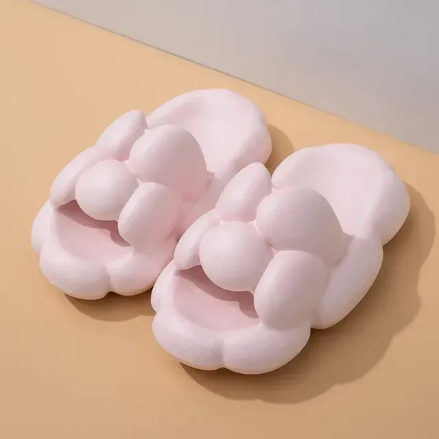 Slippers Bathing For Women Summer Thick Sole EVA High Elastic Korean Version Fashion Outwear Home Bathroom Couple Shoes_vogvips.com