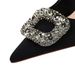 18249-AK83 Style Banquet Thin High Heel Shallow Mouth Pointed Silk Metal Diamond Button Women's Single Shoes_vogvips.com